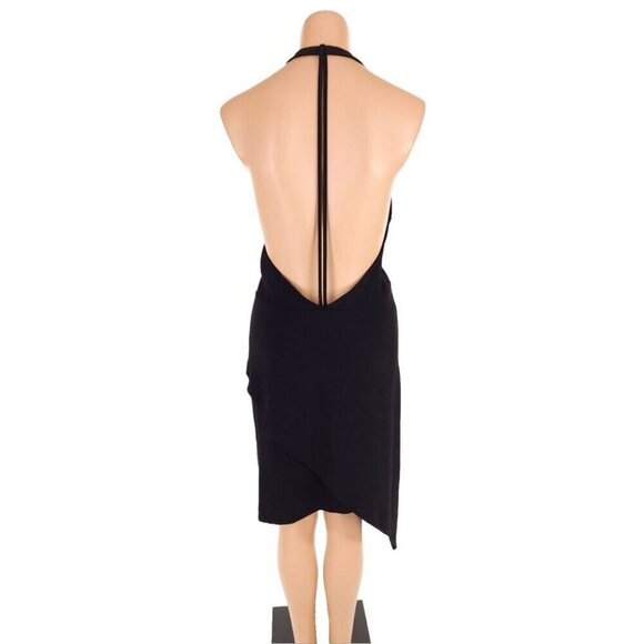 IRO Ekioti Crepe Mini Dress Size 40 M Black NWT - Picture 6 of 13